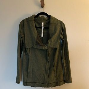 Lululemon asymmetrical zip cowl neck jacket